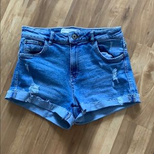 Zara high waisted shorts